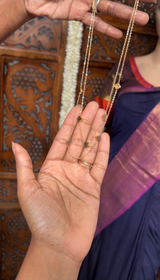 Chain - floral dual line