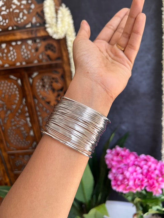 Openable bracelet  silver