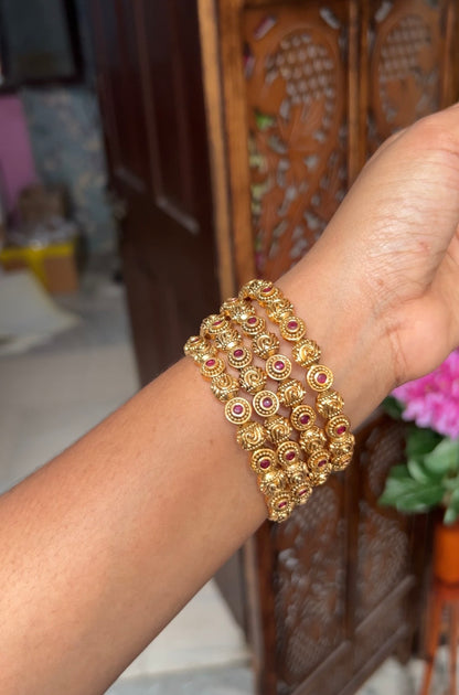 Ruby bangles [four]