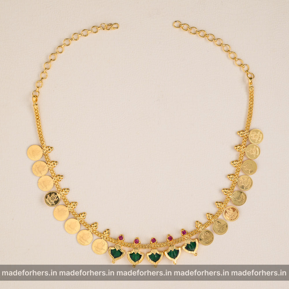 Lakshmi coin neckpiece