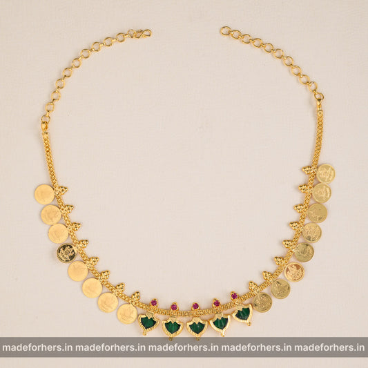 Lakshmi coin neckpiece