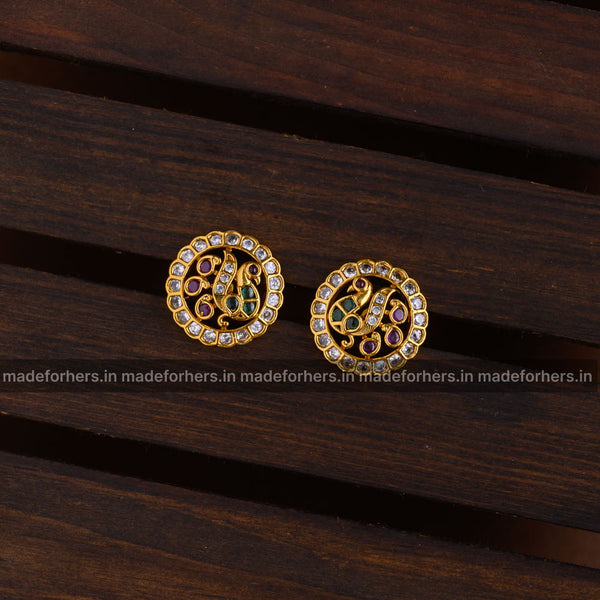 Kempu traditional earstud