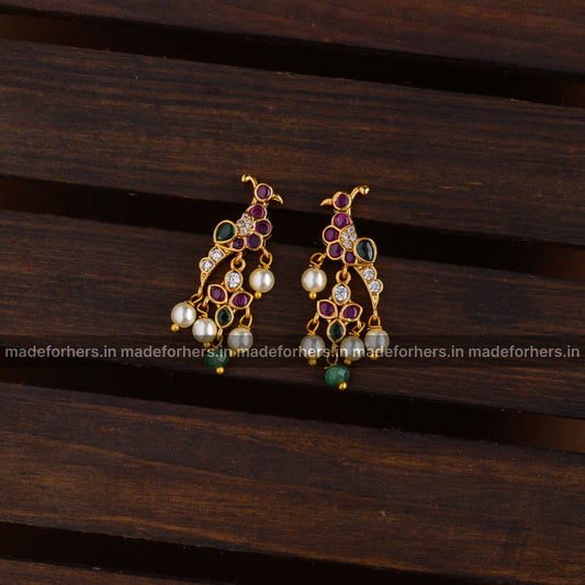 Peacock earring