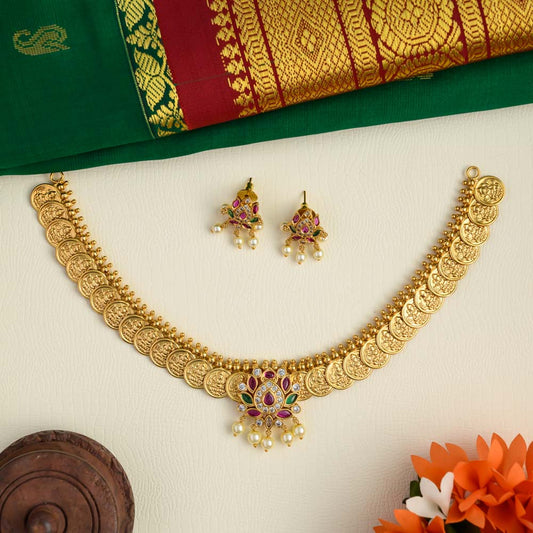 Lakshmi coin tamara neckpiece