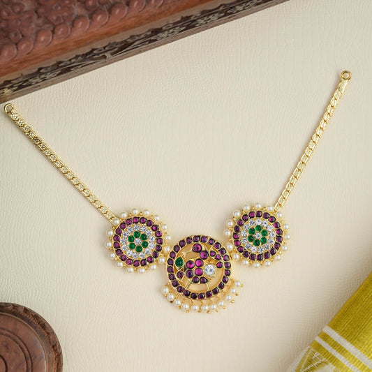 Kempu neckpiece - Attigai