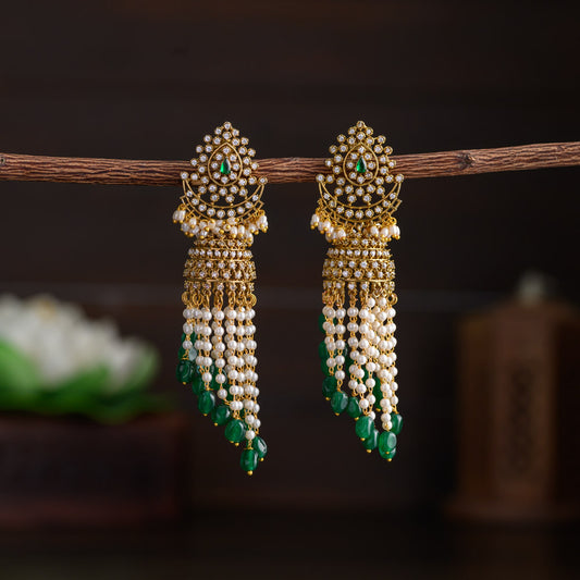 Emerald jhumka