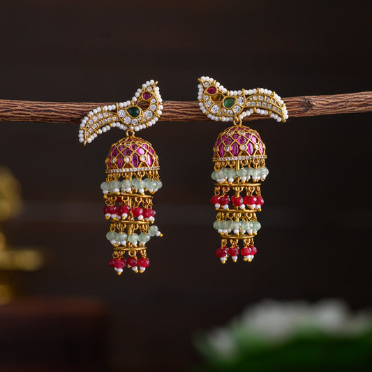 Peacock  jhumka
