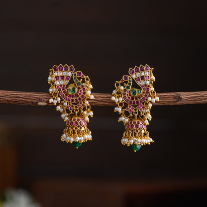 Peacock Jhumka