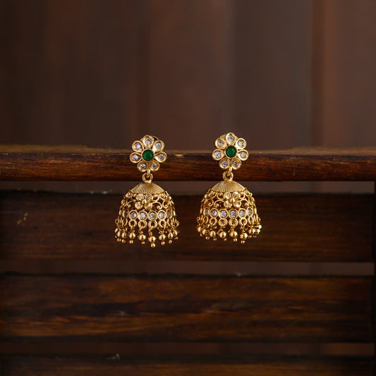Floral jhumka