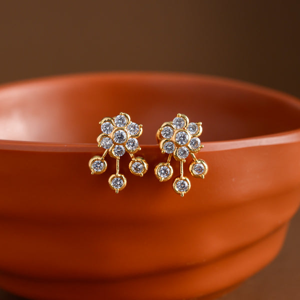 Micro gold plating  Floral Earring - Venus - Aachi