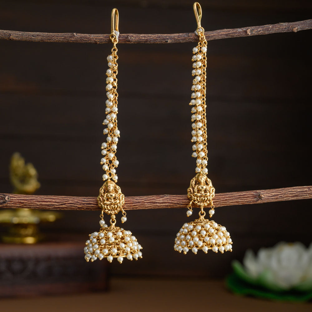 Traditional Pearl Jhumkas