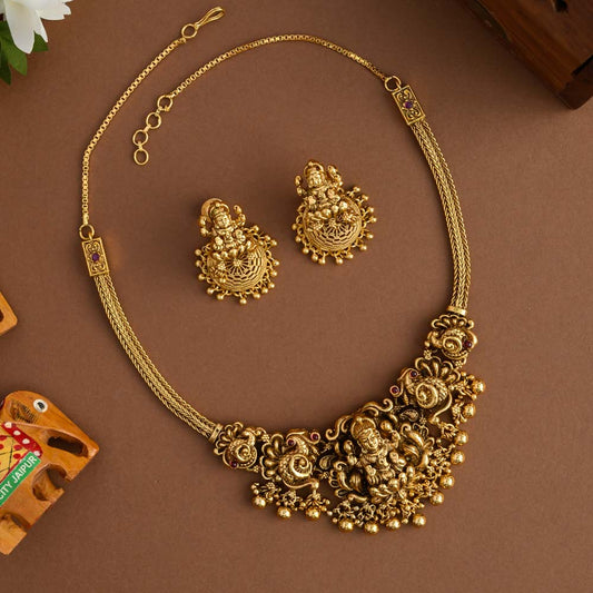Lakshmi Neckpiece with Jhumka