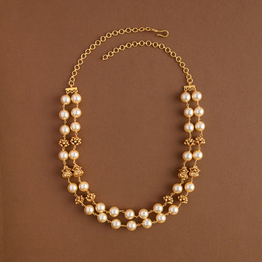 Angaraka two layer white beads