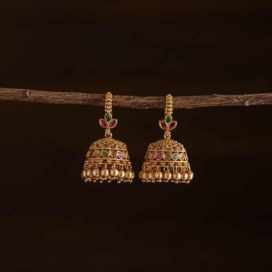 Meenakari jhumka