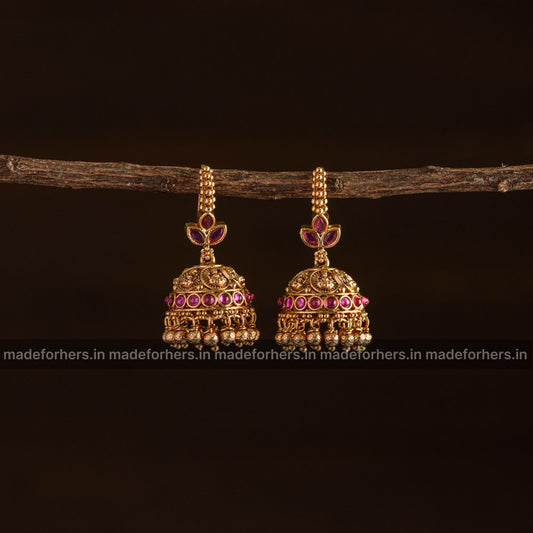 Meenakari Jhumkas