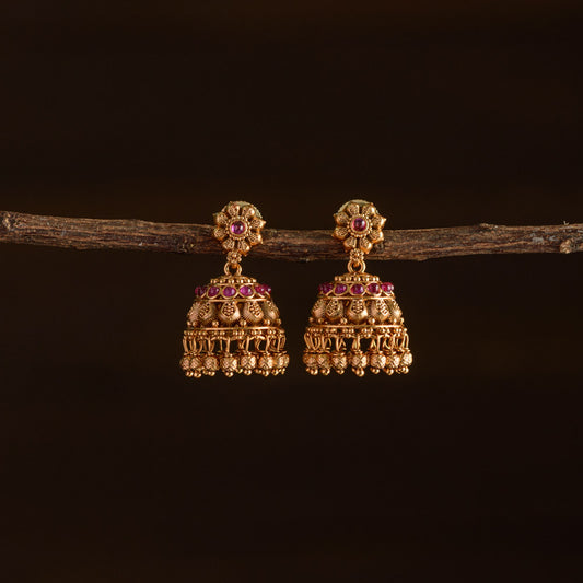 Floral jhumka