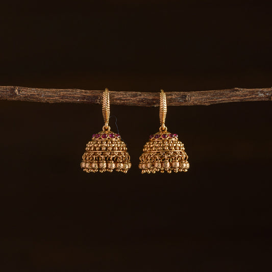 Meenakari jhumka