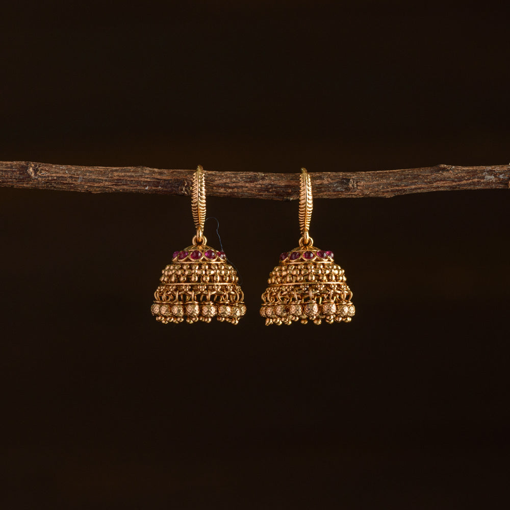 Meenakari jhumka