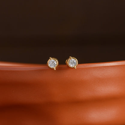 Micro gold plating Baby Ear Stud - Venus