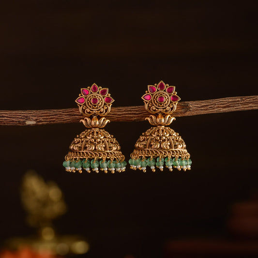 Tamara peacock jhumka - Suki