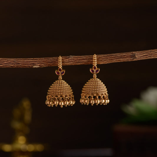 Meenakari jhumka