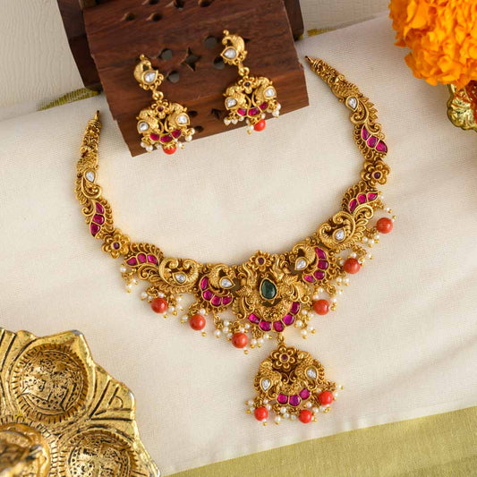 Angaraka jadau neckpiece