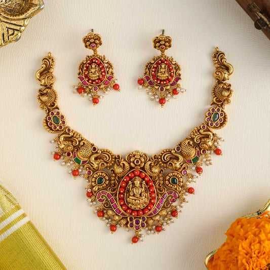 Karpagam angaraka Jadau  neckpiece