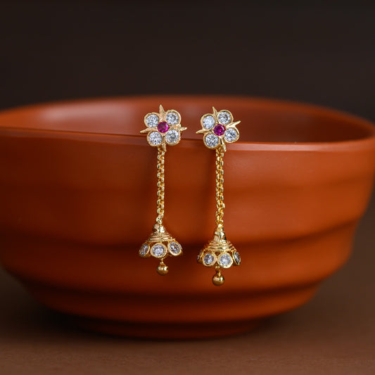 Floral vintage impon  jhumka