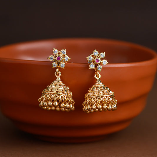 Floral jhumka - Impon