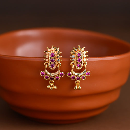 Impon earstud - Ruby