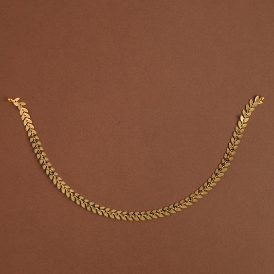 Leafy ponmani Neckpiece