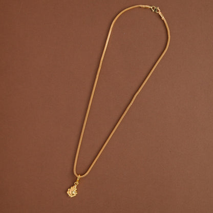Gold inspired chain  - Ganesha neckpiece