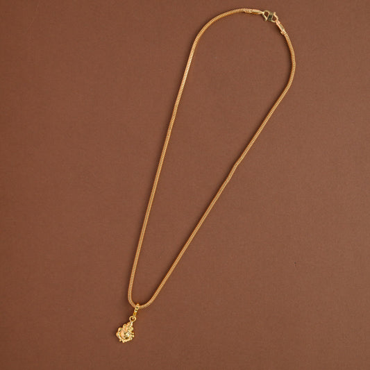 Gold inspired chain  - Ganesha neckpiece