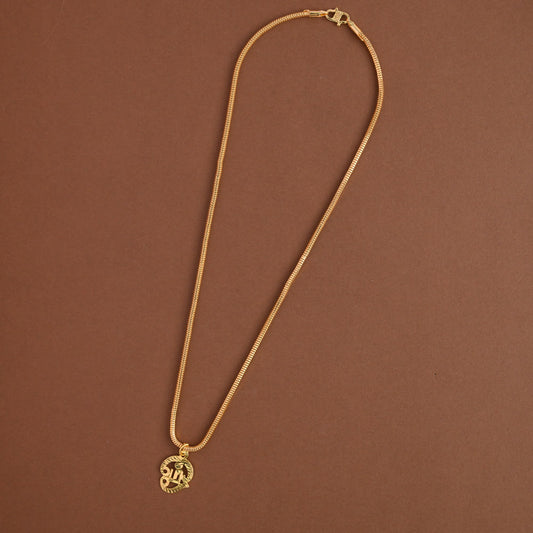 Gold inspired chain  - Om dollar version 2 neckpiece