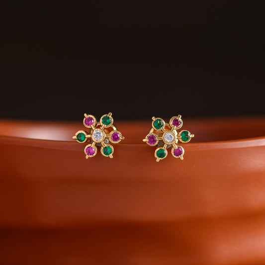 Impon floral earstud