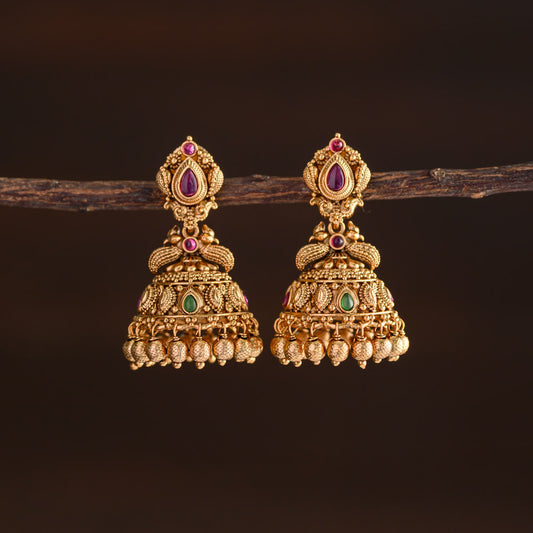 Peacock jhumka