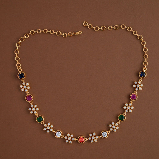 Impon floral neckpiece