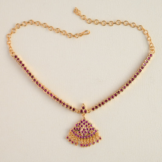 Vintage neckpiece - Ruby