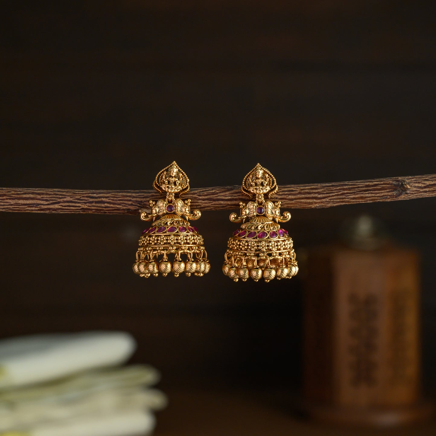 Lakshmi elephant jhumkas