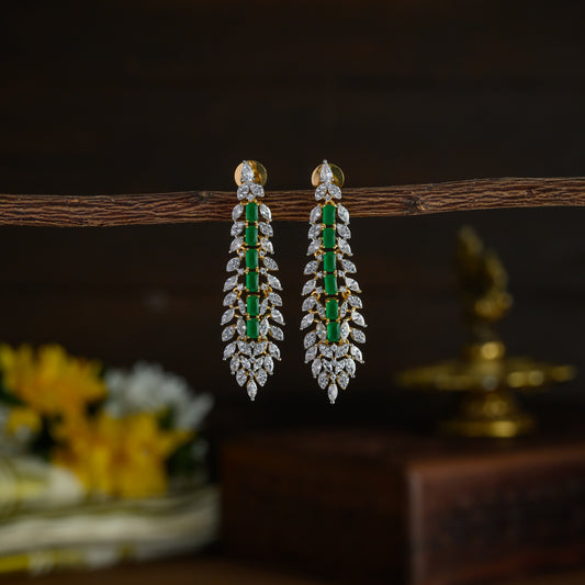 Diamond inspired statement earring