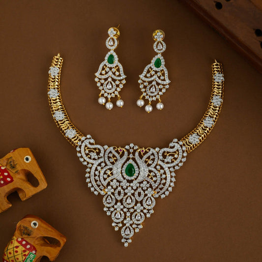 Velvety neckpiece - Green