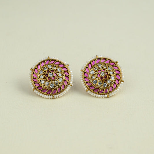 Kamatchi Earstud - Mehandi finish