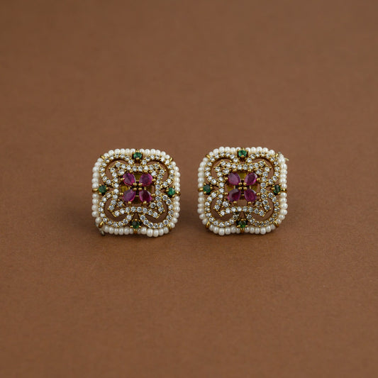 Kamatchi Earstud - Mehandi finish