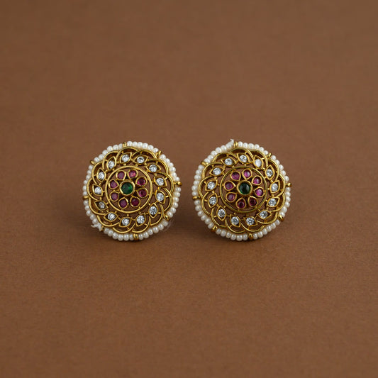Kamatchi Earstud - Mehandi finish