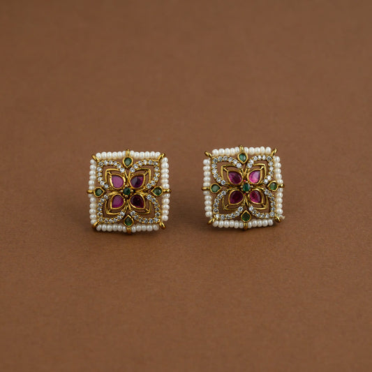 Kamatchi Earstud - Mehandi finish