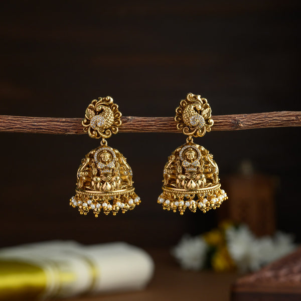 Rambai nagas bold bridal Jhumkas
