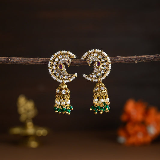 Kamatchi Jhumkas - Mehandi finish