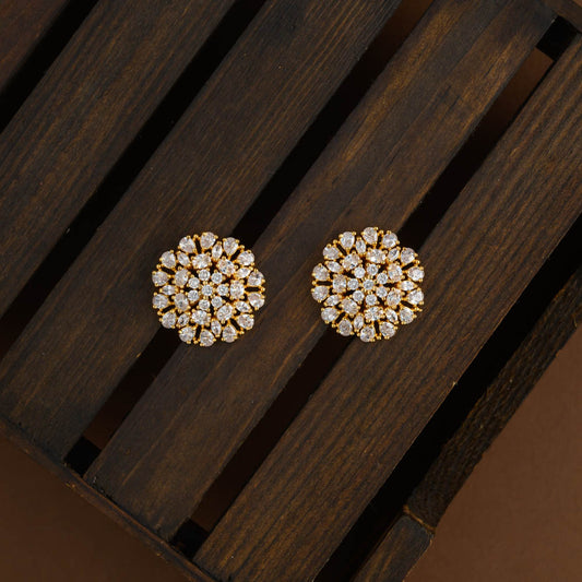 Impon floral earstud