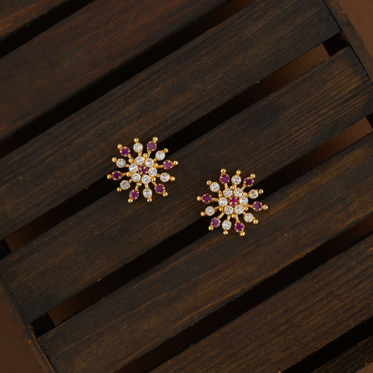 Impon floral earstud