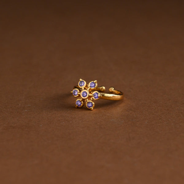 Impon adjustable ring - lavender